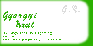 gyorgyi maul business card